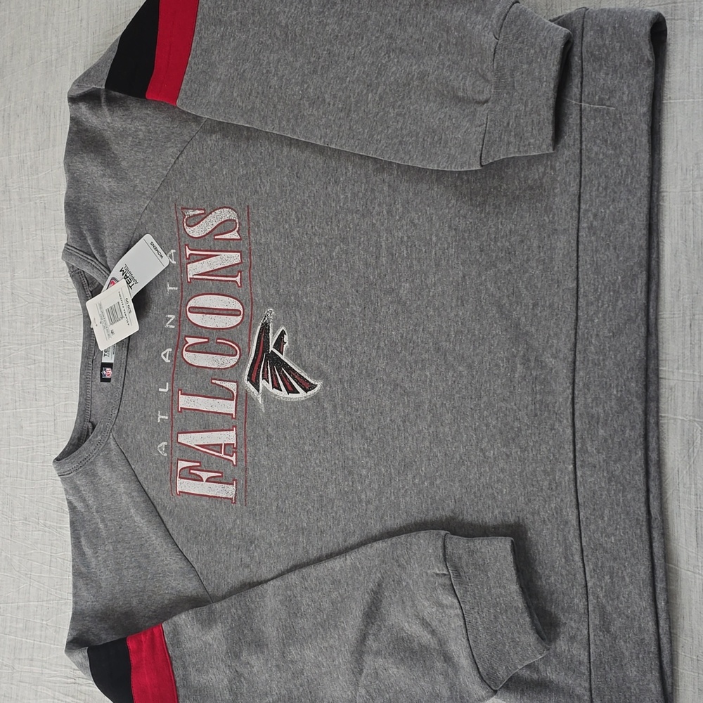 NFL Atlanta Falcons Raglan Pullover Sweatshirt Size:Small